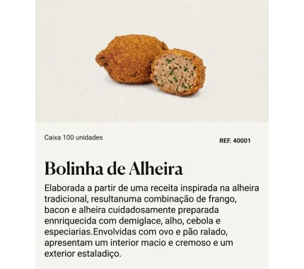 BOLINHAS ALHEIRA 100X35GR REF: 40001