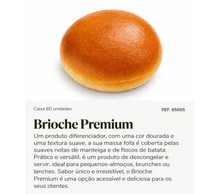 BURGER BRIOCHE EXTRA SOFT CAIXA 60 REF.85605