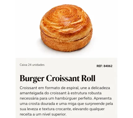 BURGER CROISSANT ROLL CAIXA 24 REF.84062