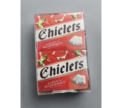 CHICLETES 14X16.8G MORANGO 14PK REF:657302