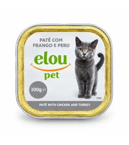 ELOU PET PATE GATO FRANGO/PERU 100 GR CX 32