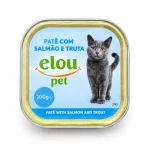 ELOU PET PATE GATO SALMAO/TRUFA 100 GR CX 32