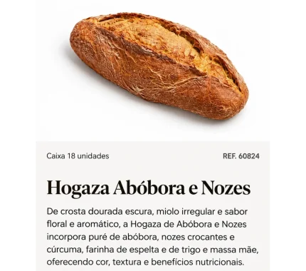 HOGAZA ABOBORA E NOZES CXA 18 REF. 60824