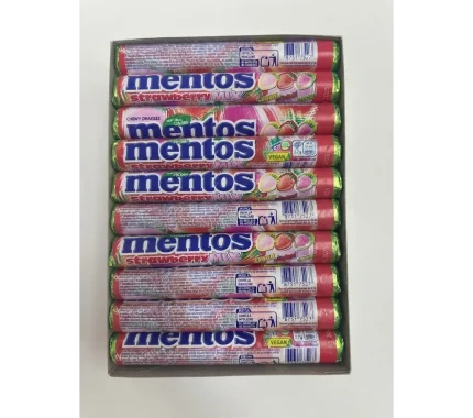 MENTOS STICK MORANGO MIX 20 UIND REF. 2002
