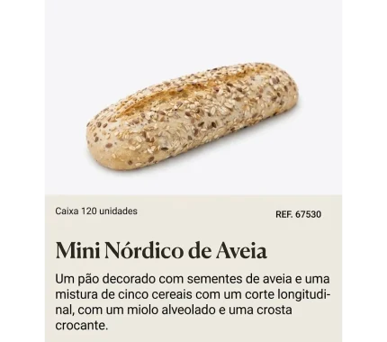 MINI NORDICO AVEIA 70 GR CXA 120 REF. 67530