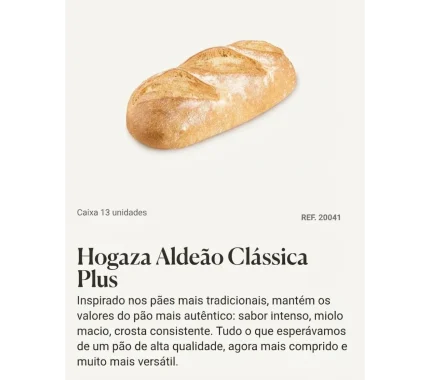PAO ALDEAO CLASSICO PLUS 500GR REF: 20041 CX13