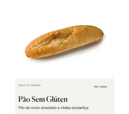 PÃO SEM GLUTEN 100 GR CXA 15 REF. 62860