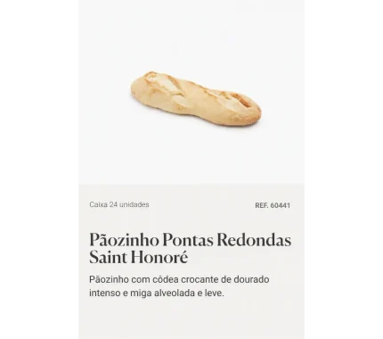 PAOZINHO PONTAS REDOND FB CXA 24 REF. 60441