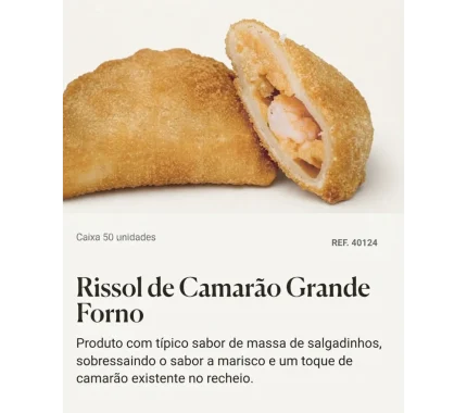 RISSOL CAMARAO GRANDE FORNO 50UN REF: 40124